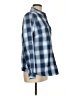Eddie Bauer Plaid Blue Long Sleeve Blouse Size M - photo 4