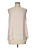 Saint Tropez West 100% Polyester Ivory Sleeveless Blouse Size L - photo 1