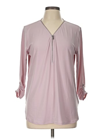 JM Collection Long Sleeve Blouse (view 1)