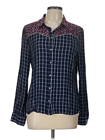 a.n.a. A New Approach Long Sleeve Button-Down Shirt (view 1)