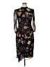 Eliza J Floral Black Cocktail Dress Size 14 - photo 1