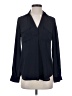 Ann Taylor 100% Polyester Blue Long Sleeve Blouse Size XXS - photo 1