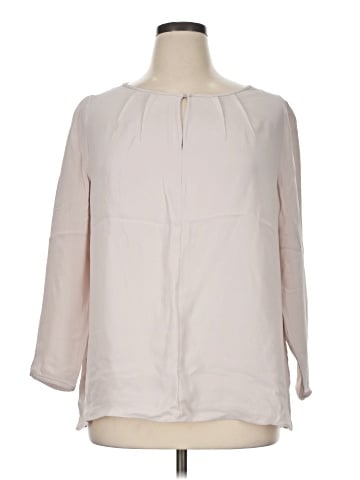 Lafayette 148 New York 3/4 Sleeve Silk Top (view 1)