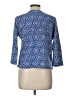 Ruby Rd. Blue 3/4 Sleeve Blouse Size L (petite) - photo 2