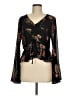 Altar'd State 100% Polyester Black Long Sleeve Blouse Size M - photo 1