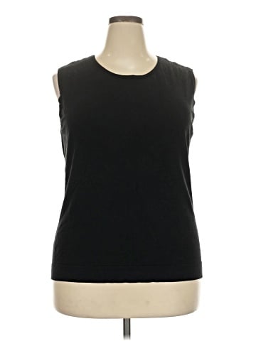 August Silk Sleeveless T-Shirt (view 1)
