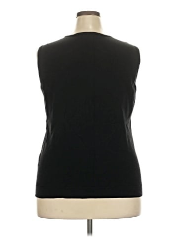 August Silk Sleeveless T-Shirt (view 2)