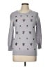 J.Crew Stars Silver Pullover Sweater Size L - photo 1