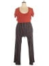 Ultra Flirt Stripes Red Jumpsuit Size 2X - photo 1