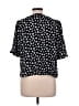 Topshop 100% Polyester Black Short Sleeve Blouse Size 12 - photo 2