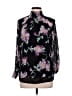 A.L.C. 100% Polyester Floral Black 3/4 Sleeve Blouse Size 10 - photo 1