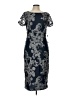 JS Collections 100% Polyester Paisley Gray Cocktail Dress Size 10 - photo 1