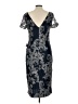 JS Collections 100% Polyester Paisley Gray Cocktail Dress Size 10 - photo 2
