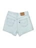 Levi's 100% Cotton Blue Denim Shorts Size 25 waist - photo 2