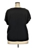 Worthington 100% Polyester Black Short Sleeve Blouse Size XXL - photo 2