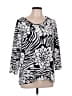 Cathy Daniels Black 3/4 Sleeve Blouse Size L - photo 1