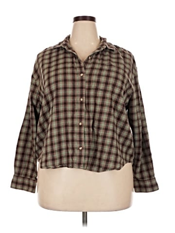 Madewell Flannel Kempton Button-Up Shirt in Check (view 1)