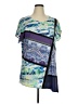 Cj Banks Blue Short Sleeve Blouse Size X - photo 1