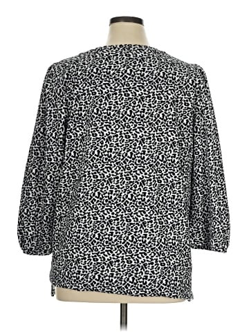 MULTIPLES 3/4 Sleeve Blouse (view 2)