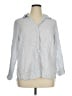 Sigrid Olsen 100% Linen Silver 3/4 Sleeve Button-Down Shirt Size 1X - photo 1