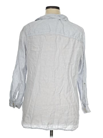 Sigrid Olsen 3/4 Sleeve Button-Down Shirt (view 2)