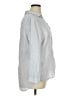 Sigrid Olsen 100% Linen Silver 3/4 Sleeve Button-Down Shirt Size 1X - photo 4