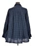 Festi 100% Cotton Checkered-gingham Blue Long Sleeve Button-Down Shirt Size 2X Plus (2) - photo 2