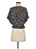 Cynthia Steffe Animal Print Ivory Short Sleeve Blouse Size S - photo 1