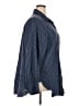 Festi 100% Cotton Checkered-gingham Blue Long Sleeve Button-Down Shirt Size 2X Plus (2) - photo 4