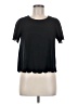 Topshop 100% Polyester Black Short Sleeve T-Shirt Size 6 - photo 1