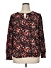 Pleione 100% Polyester Black Long Sleeve Blouse Size XL - photo 1