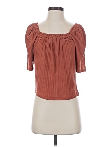 Madewell Knit Pointelle Peasant Top (view 1)