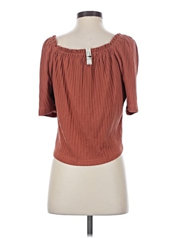 Madewell Knit Pointelle Peasant Top (view 2)