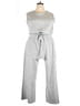 SPANX Solid Gray Silver Jumpsuit Size 2X Petite - photo 1