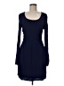 Alya Solid Blue Casual Dress Size M - photo 1