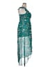 Guess 100% Polyester Floral Teal Casual Dress Size 14 - photo 4