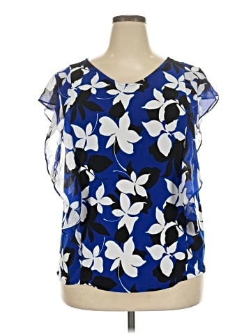 Roz & Ali Short Sleeve Blouse (view 1)