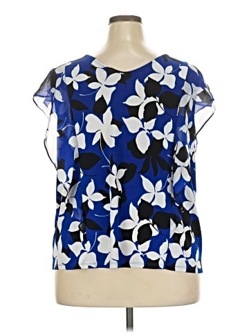 Roz & Ali Short Sleeve Blouse (view 2)