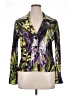 Joseph Ribkoff Floral Purple Blazer Size 14 - photo 1