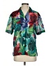 Esprit Tropical Green Short Sleeve Blouse Size S - photo 1