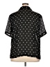 First Issue by Liz Claiborne 100% Polyester Polka Dots Black Short Sleeve Blouse Size 20 - photo 2