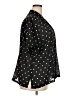 First Issue by Liz Claiborne 100% Polyester Polka Dots Black Short Sleeve Blouse Size 20 - photo 4