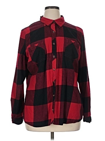Natural Reflections Long Sleeve Button-Down Shirt (view 1)