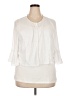 Perceptions Ivory 3/4 Sleeve Blouse Size 3X - photo 1