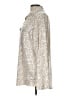 Cato Metallic Silver Long Sleeve Blouse Size L - photo 5