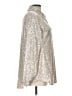 Cato Metallic Silver Long Sleeve Blouse Size L - photo 4
