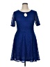 En Focus Studio 100% Polyester Blue Cocktail Dress Size 14 - photo 1