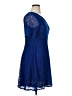 En Focus Studio 100% Polyester Blue Cocktail Dress Size 14 - photo 4