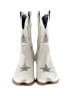 Dingo 100% Leather Stars White Boots Size 9 - photo 2