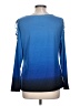 Jennifer Lopez Blue Long Sleeve Top Size L - photo 2